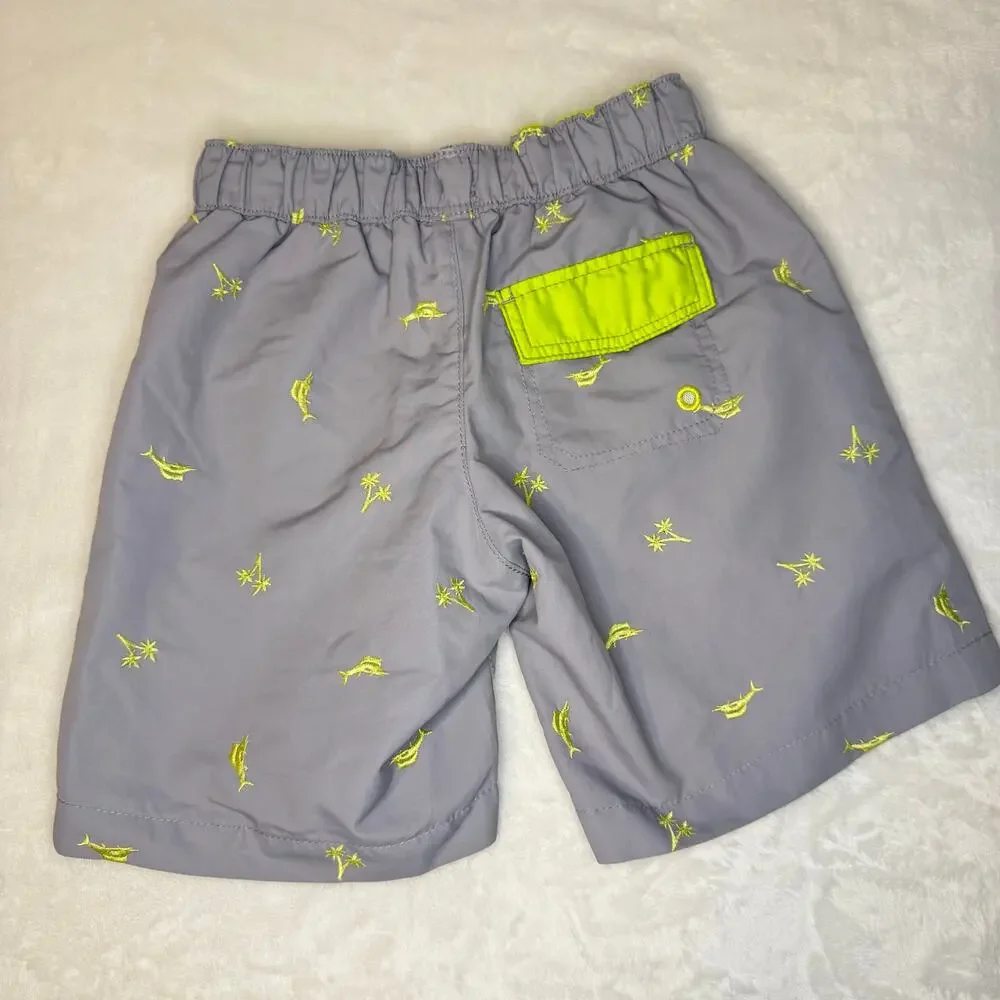 Tommy Bahama Boys Gray Swim Shorts Size 7